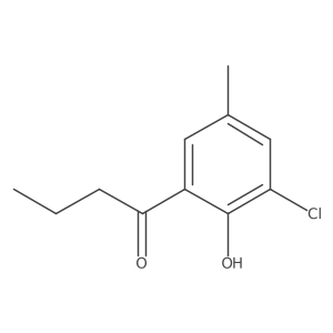 1-(3-Chloro-2-hydroxy-5-methylphenyl)butan-1-one Structure
