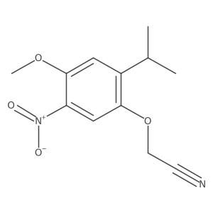 (2-Isopropyl-4-methoxy-5-nitro-phenoxy)-acetonitrile Structure