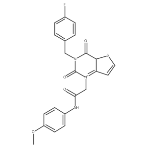 2-{3-[(4-fluorophenyl)methyl]-2,4-dioxo-1H,2H,3H,4H-thieno[3,2-d]pyrimidin-1-yl}-N-(4-methoxyphenyl)acetamide Structure