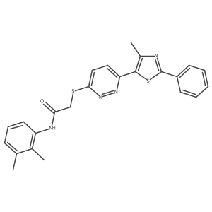N-(2,3-dimethylphenyl)-2-((6-(4-methyl-2-phenylthiazol-5-yl)pyridazin-3-yl)thio)acetamide结构式