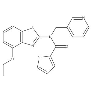N-(4-ethoxybenzo[d]thiazol-2-yl)-N-(pyridin-3-ylmethyl)thiophene-2-carboxamide结构式