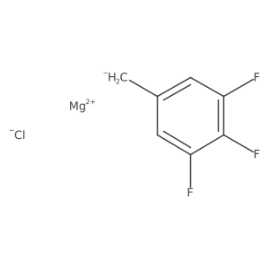 3,4,5-Trifluorobenzylmagnesium chloride, 0.25 M in Ether Structure