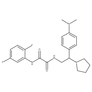 N1-(2,5-difluorophenyl)-N2-(2-(4-(dimethylamino)phenyl)-2-(pyrrolidin-1-yl)ethyl)oxalamide Structure