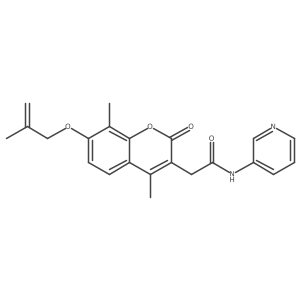 2-{4,8-dimethyl-7-[(2-methyl-2-propenyl)oxy]-2-oxo-2H-chromen-3-yl}-N-(3-pyridinyl)acetamide结构式