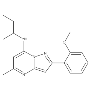 N-(sec-butyl)-2-(2-methoxyphenyl)-5-methylpyrazolo[1,5-a]pyrimidin-7-amine Structure