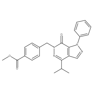 methyl 4-((4-isopropyl-7-oxo-1-phenyl-1H-pyrazolo[3,4-d]pyridazin-6(7H)-yl)methyl)benzoate Structure