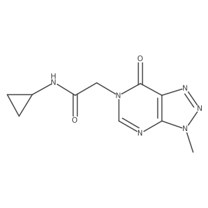 N-cyclopropyl-2-{3-methyl-7-oxo-3H,6H,7H-[1,2,3]triazolo[4,5-d]pyrimidin-6-yl}acetamide Structure