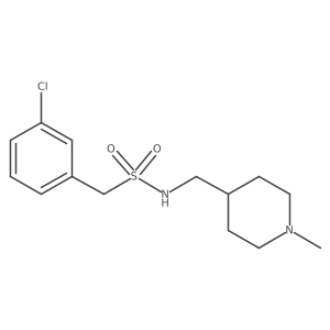 1-(3-chlorophenyl)-N-[(1-methylpiperidin-4-yl)methyl]methanesulfonamide Structure