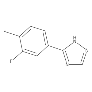5-(3,4-Difluorophenyl)-1H-1,2,4-triazole结构式
