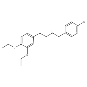 [2-(3,4-Diethoxyphenyl)ethyl][(4-chlorophenyl)methyl]amine Structure
