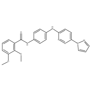 2,3-dimethoxy-N-(4-{[6-(1H-pyrazol-1-yl)pyridazin-3-yl]amino}phenyl)benzamide结构式