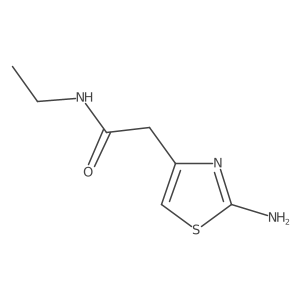 2-(2-amino-1,3-thiazol-4-yl)-N-ethylacetamide结构式