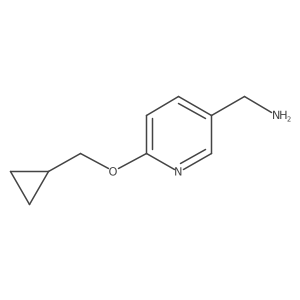 [6-(Cyclopropylmethoxy)pyridin-3-yl]methanamine结构式