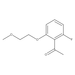 1-[2-Fluoro-6-(2-methoxyethoxy)phenyl]ethan-1-one结构式