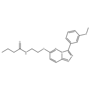 N-(2-((3-(3-methoxyphenyl)-[1,2,4]triazolo[4,3-b]pyridazin-6-yl)oxy)ethyl)butyramide结构式