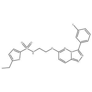 5-ethyl-N-(2-((3-(3-fluorophenyl)-[1,2,4]triazolo[4,3-b]pyridazin-6-yl)oxy)ethyl)thiophene-2-sulfonamide Structure