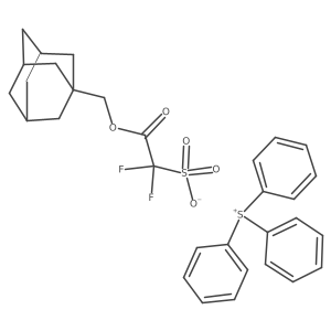Triphenylsulfonium ((1-adamantyl)methoxycarbonyl)difluoromethanesulfonate Structure