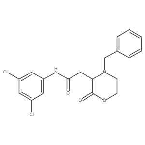 2-(4-benzyl-2-oxomorpholin-3-yl)-N-(3,5-dichlorophenyl)acetamide Structure