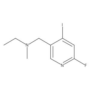 N-Ethyl-6-fluoro-4-iodo-N-methyl-3-pyridinemethanamine Structure