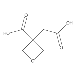 3-Carboxy-3-oxetaneacetic acid Structure