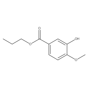Benzoic acid, 3-hydroxy-4-methoxy-, propyl ester结构式
