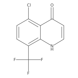5-Chloro-8-(trifluoromethyl)quinolin-4-ol Structure