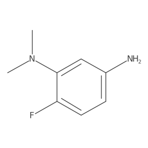 6-fluoro-N1,N1-dimethylbenzene-1,3-diamine Structure