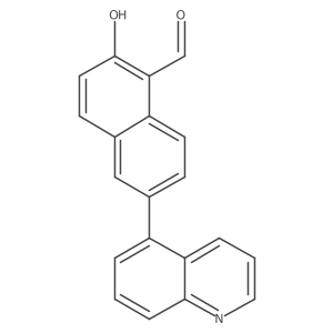 2-Hydroxy-6-(5-quinolinyl)-1-naphthalenecarboxaldehyde Structure
