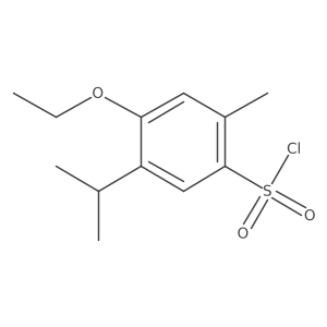 4-Ethoxy-5-isopropyl-2-methylbenzenesulfonyl chloride Structure