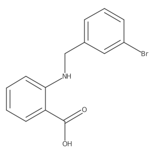 2-[[(3-Bromophenyl)methyl]amino]benzoic acid Structure