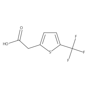 [5-(Trifluoromethyl)thien-2-YL]acetic acid结构式