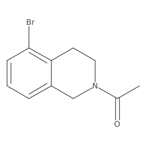 1-(5-bromo-3,4-dihydroisoquinolin-2(1H)-yl)ethanone结构式
