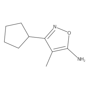3-Cyclopentyl-4-methyl-1,2-oxazol-5-amine Structure
