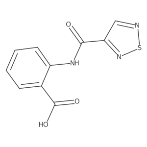 2-[(1,2,5-Thiadiazol-3-ylcarbonyl)amino]benzoic acid Structure