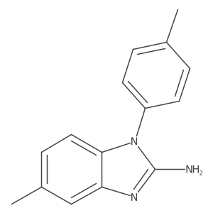 5-methyl-1-(4-methylphenyl)-1H-1,3-benzodiazol-2-amine结构式