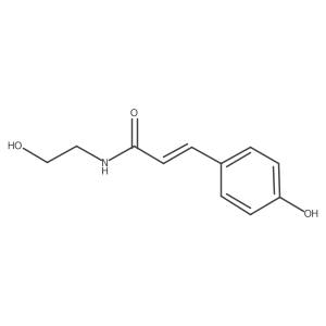 N-(2-Hydroxyethyl)-3-(4-hydroxyphenyl)acrylamide Structure