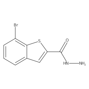 7-Bromo-1-benzothiophene-2-carbohydrazide Structure