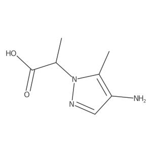 2-(4-amino-5-methyl-1H-pyrazol-1-yl)propanoic acid结构式