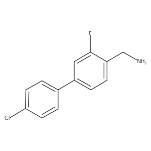 [4-(4-Chlorophenyl)-2-fluorophenyl]methanamine结构式