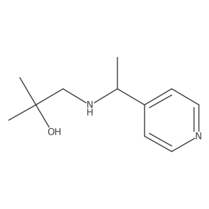 2-Methyl-1-{[1-(pyridin-4-yl)ethyl]amino}propan-2-ol Structure