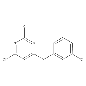 2,4-Dichloro-6-(3-chloro-benzyl)-pyrimidine结构式
