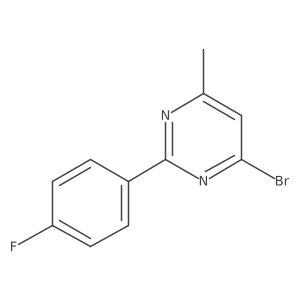 4-Bromo-2-(4-fluorophenyl)-6-methylpyrimidine Structure