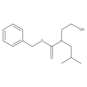 benzyl N-(2-hydroxyethyl)-N-(2-methylpropyl)carbamate结构式