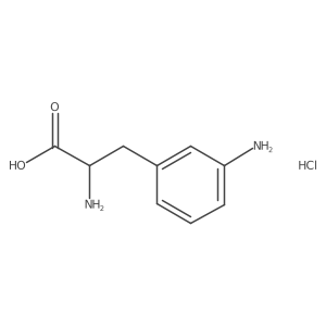 (S)-2-amino-3-(3-aminophenyl)propanoic acid hcl Structure