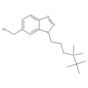1-[2-[[(1,1-Dimethylethyl)dimethylsilyl]oxy]ethyl]-1H-benzotriazole-6-methanol Structure