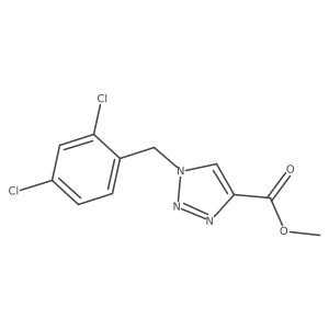 methyl 1-[(2,4-dichlorophenyl)methyl]-1H-1,2,3-triazole-4-carboxylate Structure