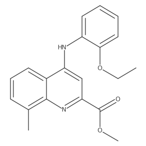 Methyl 4-((2-ethoxyphenyl)amino)-8-methylquinoline-2-carboxylate结构式