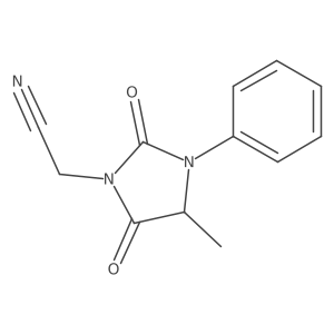 2-(4-Methyl-2,5-dioxo-3-phenylimidazolidin-1-yl)acetonitrile结构式