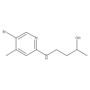 4-[(5-Bromo-4-methyl-2-pyridinyl)amino]-2-butanol Structure