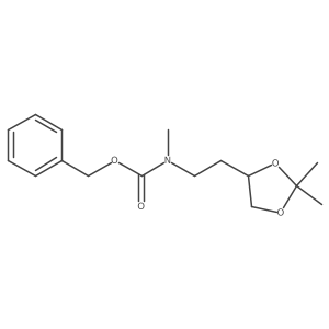 N-[2-(2,2-dimethyl-1,3-dioxolan-4-yl)ethyl]-N-methylcarbamic acid phenylmethyl ester Structure